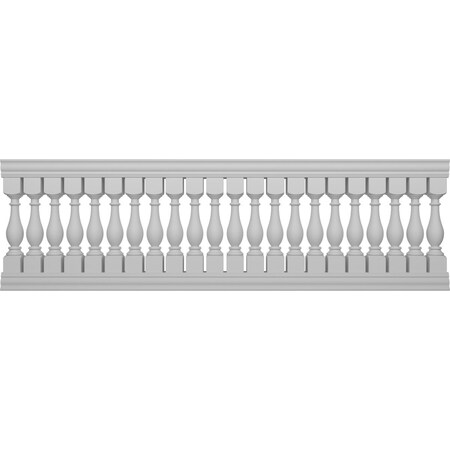 Ekena Millwork Fiberthane Legacy Balustrade Railing Kit, Style A (6 1/4" On-Center Spacing to Pass 4" Sphere Code) BALK42X132LGA